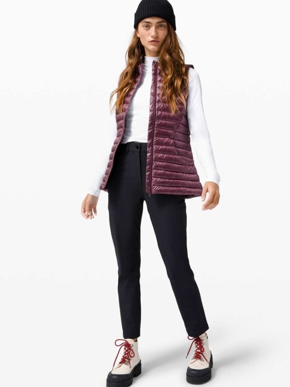 lululemon athletica Pack It Down Vest in Bordeaux Drama